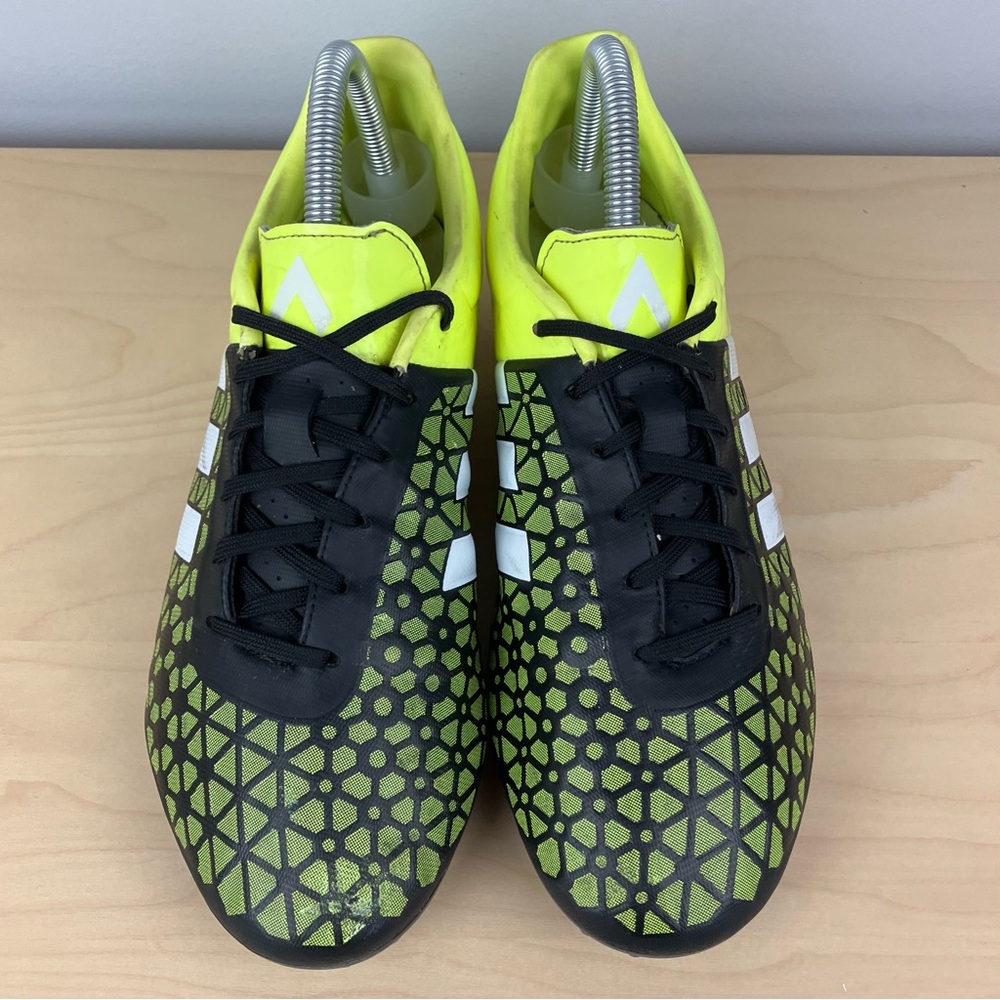 Adidas Men’s Size 8.5 Ace 15.3 FG Volt & Black Athletic Soccer Cleats 2015 - Picture 5 of 13
